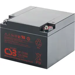 Акумулятор CSB AGM 12V (12V/26Ah/312Wh) (GP12260) [109735] - мініатюра 2