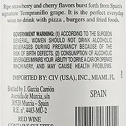 Вино Castillo San Simon Tempranillo, червоне, сухе, 12,5%, 0,75 л (27250) - мініатюра 3
