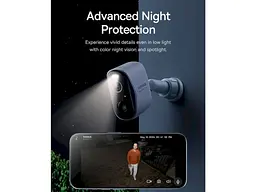 IP-камера видеонаблюдения BASEUS Security N1 Plus Outdoor Camera 2K 2-Cam Kit White EU (S0TY002131) - миниатюра 8