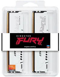 Оперативна пам'ять Kingston FURY 64GB (2x32GB) DDR5 6400MHz Beast White (KF564C32BWEK2-64) - мініатюра 3