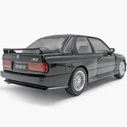 Колекційна металева модель автомобіля АвтоЕксперт BMW M3 E30 з інерцією, світлом та звуком 1:24 - мініатюра 7