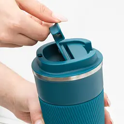 Термочашка МВМ My Home KP-28 S 380 мл синя (KP-28 S BLUE) - мініатюра 7