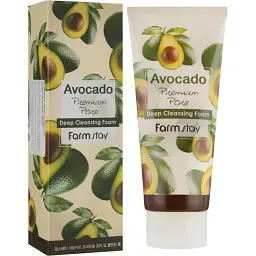Пінка для обличчя FarmStay Avocado Premium Pore Deep Cleansing Foam 180 мл - мініатюра 2