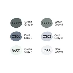 Набір маркерів Gray Tones, 6 шт 99IDEAS - мініатюра 2