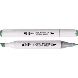 Набір спиртових маркерів Santi Professional SA-GG3 зелено-сірий 6 шт. (390838)