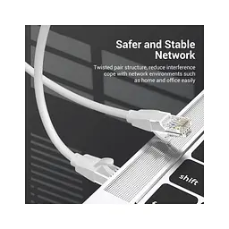 Патч-корд Vention 1 м, UTP Cat. 6 RJ-45 сірий (IBEHF) - мініатюра 4
