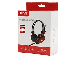 Навушники з мікрофоном Jedel OH-625 Gray/Red - мініатюра 3