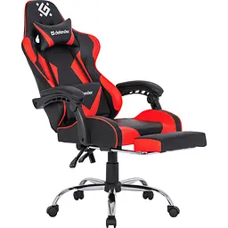 Крісло ігрове Defender Pilot 60 мм поліуретан Black/Red - мініатюра 3