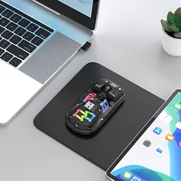 Миша бездротова HXSJ Т200 з акумулятором 2,4G Bluetooth Black - мініатюра 3