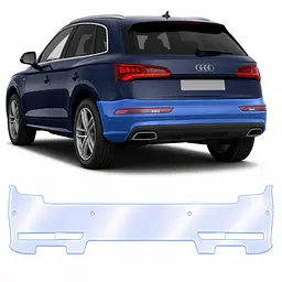 Антигравійна захисна бронеплівка за лекалами для Audi Q5 FY 2017-2020 - задній бампер