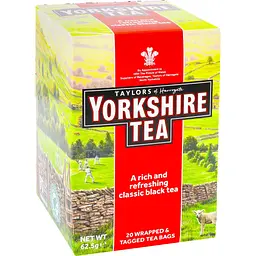 Чай чорний Yorkshire Tea 62.5 г (20 шт. х 3.125 г) (932187)