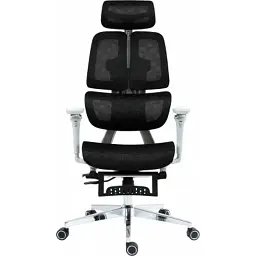 Офісне крісло GT Racer B-2450 White/Black - миниатюра 8