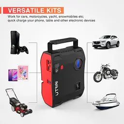 Автомобільне пусковий пристрій Utrai 24000Mah 150Psi 2000A 4 в 1 - мініатюра 4