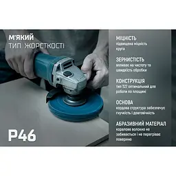 Круг зачисний Alloid Building Tools корал м'який 125х22.2 мм (SD-125225) - мініатюра 4