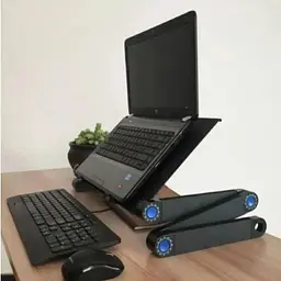 Багатофункціональний столик-трансформер для ноутбука Laptop Table T8 з охолодженням - мініатюра 7