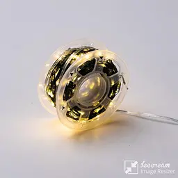 Гірлянда Роса нитка 500 LED довжина 50 м з пультом від мережі зелена, жовтий - мініатюра 13