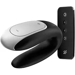 Смарт-вібратор для пар Satisfyer Double Fun Partner Vibrator Black (SO5058) [95355]