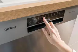 Посудомийна машина Gorenje, 16 комплектів A+++, 60 см, дисплей, 3 кошики, AquaStop, сірий - мініатюра 9