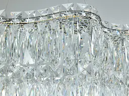 Підвісна LED-люстра Diasha 576/600HR, кришталь, пульт, 85 W, 58 см, 0-16m2 - мініатюра 6