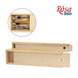 Пенал для пензлів Rosa Studio дерев'яний ПК8 38×9.8×4 см   - мініатюра 2