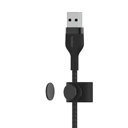 Кабель Belkin USB-A > Lightning заряджання/синхронізації 1м, плетений, силіконовий, з ремінцем на ма teh0013622 - мініатюра 4