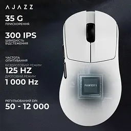 Миша Ajazz AJ179 V2 Max White (AJ179-V2-MAX-W) - мініатюра 10