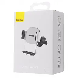 Тримач в машину Baseus Easy Control Clamp Air Outlet Version срібний (33522 silver) - мініатюра 8