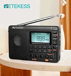 Радіоприймач RETEKESS V115 | FM радіо | MP3 плеєр | диктофон - мініатюра 2