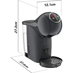 Кавоварка Krups Dolce Gusto Genio S Plus капсульна 0.8 л темно-сіра (KP340B10) - мініатюра 3