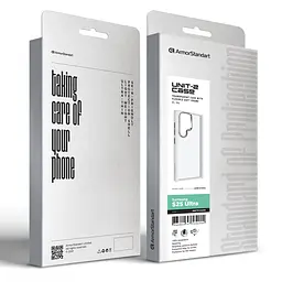 Чехол для Samsung Galaxy S25 Ultra 5G, UNIT2, белый, ударопрочный, прозрачный противоударный чехол-накладка из TPU и поликарбоната (PC), с защитными бортиками, защита всего корпуса от ударов и царапин, ArmorStandart (ARM81845) - мініатюра 4