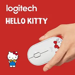 Миша комп'ютерна Logitech Pebble M350 Hello Kitty White (910-006031) - мініатюра 5