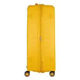 2E Валіза, Aero, поліпропілен, велика, 99/119 л, TSA, 4 колеса, EXP, бурштиново-жовтий - мініатюра 5