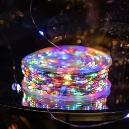 Гірлянда Роса нитка 1000 LED довжина 100 м від мережі, мультиколор GarlandoPro 1000L100MWML - мініатюра 8