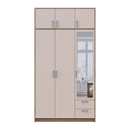 Антресоль Doros Ронді Дуб Артізан/Кашемір 3 ДСП 121х52х41 (80737823) - мініатюра 5