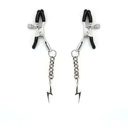Затискачі для сосків Liebe Seele Lightning Nipple Clamps Silver