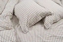 Постільна білизна Lotus Home - Checked Gingham кавовий сімейний - мініатюра 4