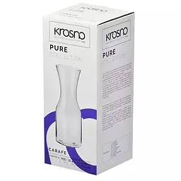 Графин Krosno Pure, скло, 900 мл (792514) - мініатюра 2