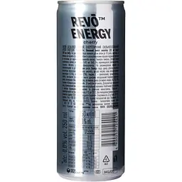 Напій енергетичний Revo Energy Вишня безалкогольний сильногазований 0.25 л - мініатюра 4
