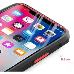 Протиударний бампер чохол Primolux Refraction Case для смартфона Apple iPhone 13 Black - мініатюра 2