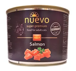 Влажный корм для котов Nuevo Adult Salmon с лососем 200 г 95101