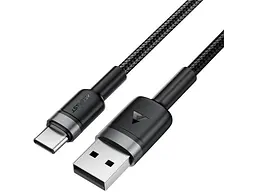 Кабель USB Type-C Acefast C22-04 USB Type-A to USB Type-C 2.0 60W 1.2 m Black (6974316285144)