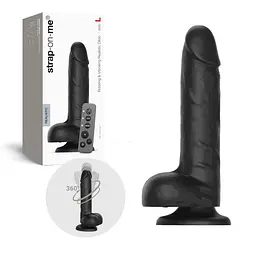 Фалоімітатор Strap-on-me Rotating Vibrating Realistic Dildo L з вібрацією і ротацією - мініатюра 3