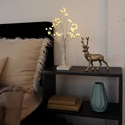 Дерево світлодіодне MBM My Home на підставці 45 см біле (DH-LAMP-04 WHITE) - мініатюра 2