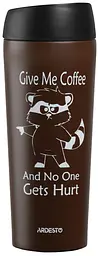 Термочашка Coffee time Raccoon 450мл нержавіюча сталь коричневий ARDESTO kuh0014313