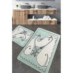 Набір килимків для ванної кімнати Chilai Home Helsinki 60 x 100 + 50 x 60