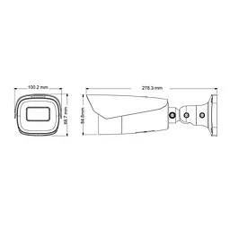 IP-відеокамера 5Mp TVT TD-9453E3B-A (D/AZ/PE/AR7) f=7-22mm з мікрофоном (77-00340) - мініатюра 2