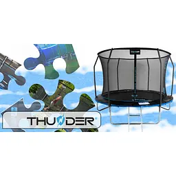 Батут із внутрішньою сіткою THUNDER Inside Elite 14FT 435 см Black/Blue - мініатюра 4