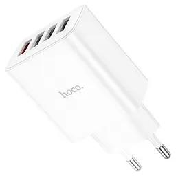 МЗП Hoco C102A Fuerza QC3.0 (4USB-A) White - мініатюра 5