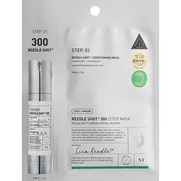 Маска для обличчя VT Cosmetics Hydrop Reedle Shot 300hL 2Step Mask 1.5 г + 25 г (8803463006044)