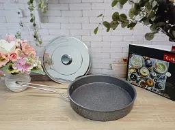 Сковорода для риб Анчоус O.M.S. Collection 3222-28 см Grey - мініатюра 3
